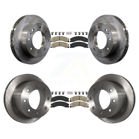 Front Rear Ceramic Pad & Disc Brake Rotors Kit For GMC Sierra 3500 HD Chevrolet Silverado K8A-106723