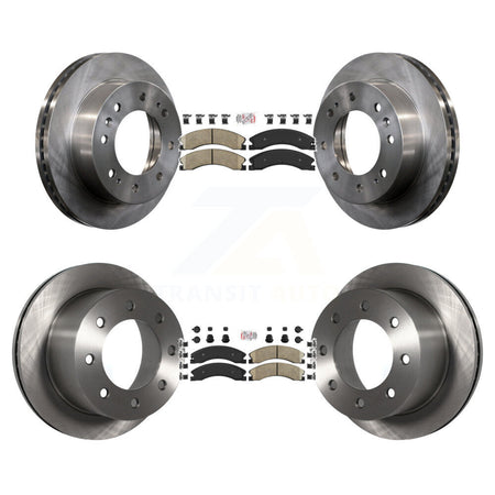 Front Rear Ceramic Pad & Disc Brake Rotors Kit For GMC Sierra 3500 HD Chevrolet Silverado K8A-106725