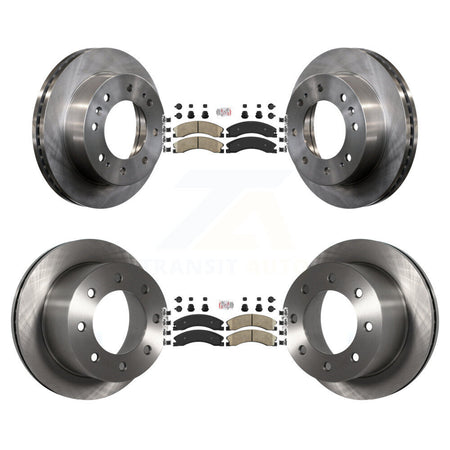 Front Rear Ceramic Pad & Disc Brake Rotors Kit For GMC Sierra 3500 HD Chevrolet Silverado K8A-106731