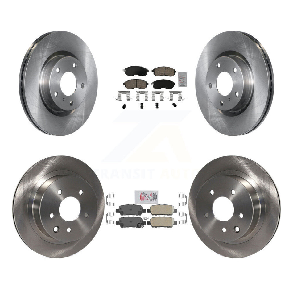 Front Rear Ceramic Pads And Disc Brake Rotors Kit For Nissan 350Z INFINITI G35 K8A-106732