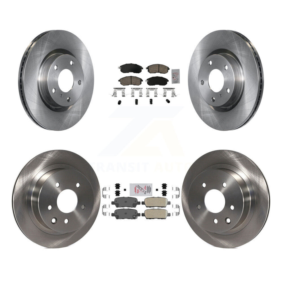Front Rear Ceramic Pads And Disc Brake Rotors Kit For Nissan 350Z INFINITI G35 K8A-106733