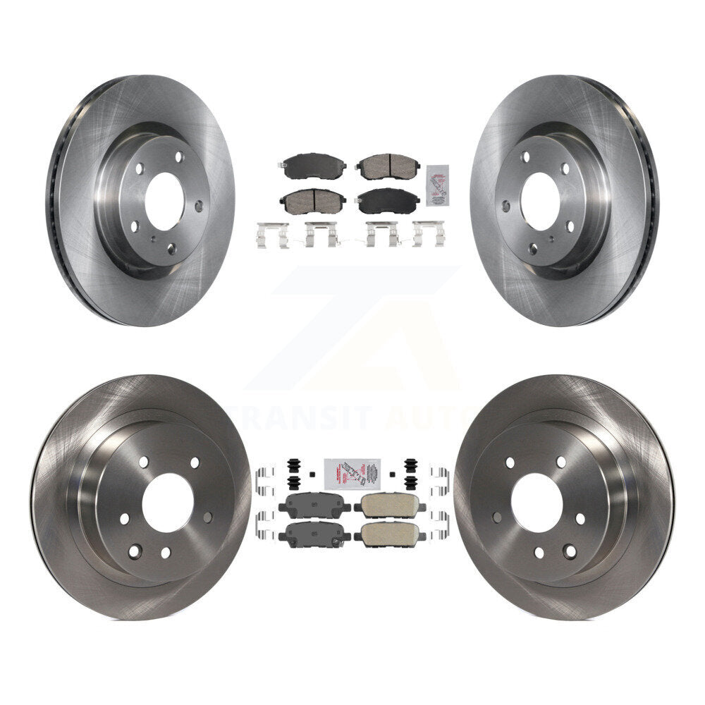 Front Rear Ceramic Pads And Disc Brake Rotors Kit For Nissan 350Z INFINITI G35 K8A-106735