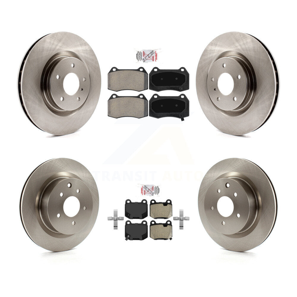 Front Rear Semi-Metallic Pads And Disc Brake Rotors Kit For Nissan 350Z INFINITI G35 K8A-106736