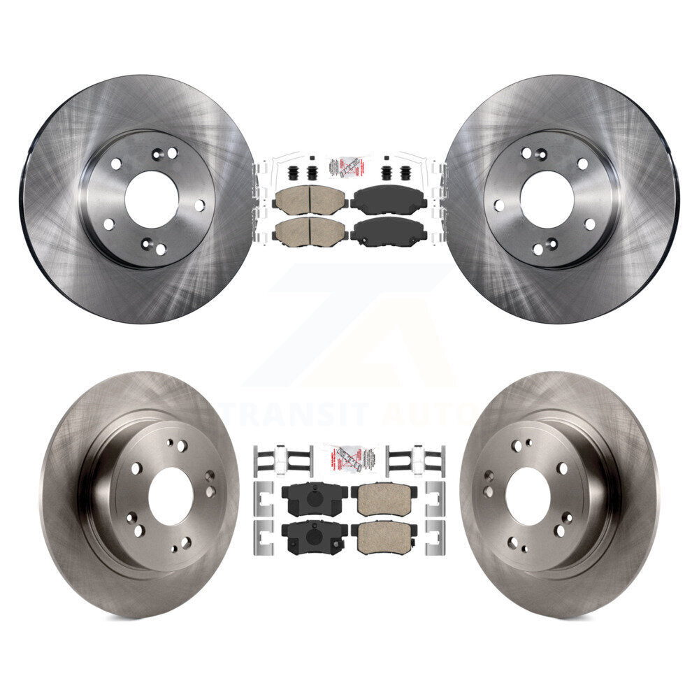 Front Rear Ceramic Pad & Brake Rotor Kit For Honda Accord With 282mm Diameter K8A-106742