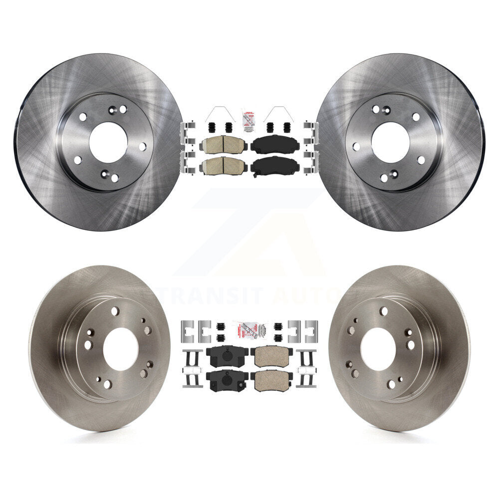 Front Rear Ceramic Pad & Brake Rotor Kit For Honda Accord With 282mm Diameter K8A-106743