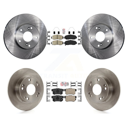 Front Rear Ceramic Pad & Brake Rotor Kit For Honda Accord With 282mm Diameter K8A-106744