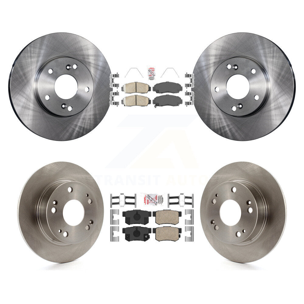 Front Rear Ceramic Pad & Brake Rotor Kit For Honda Accord With 282mm Diameter K8A-106746
