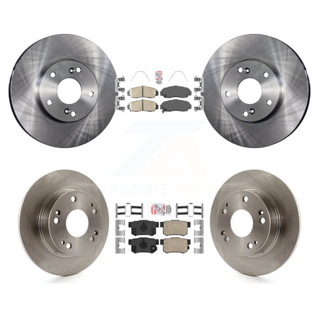 Front Rear Ceramic Pad & Brake Rotor Kit For Honda Accord With 282mm Diameter K8A-106746