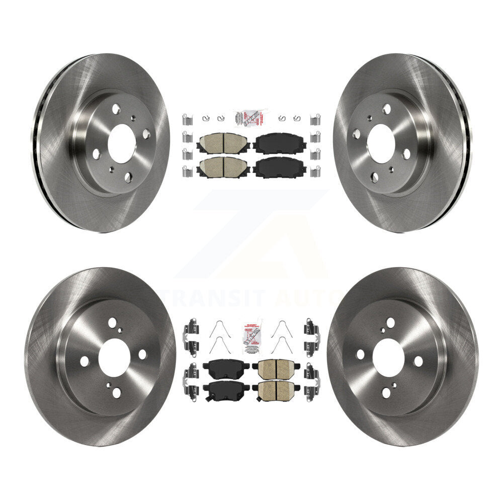 Front Rear Ceramic Pads And Disc Brake Rotors Kit For Toyota Yaris K8A-106755