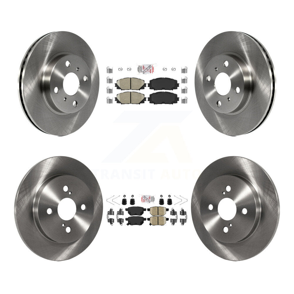 Front Rear Ceramic Pads And Disc Brake Rotors Kit For Toyota Yaris K8A-106758
