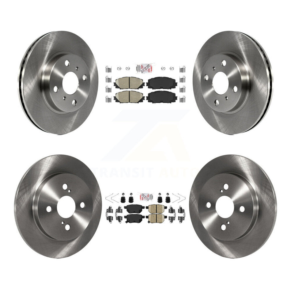 Front Rear Ceramic Pads And Disc Brake Rotors Kit For Toyota Yaris K8A-106758