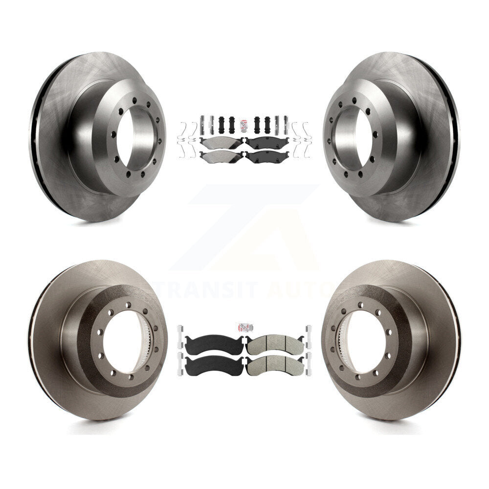 Front Rear Semi-Metallic Pad & Brake Rotors Kit For Ford F-59 Commercial Stripped Chassis K8A-106761
