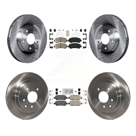 Front Rear Ceramic Pads And Disc Brake Rotors Kit For Nissan Rogue Select K8A-106770