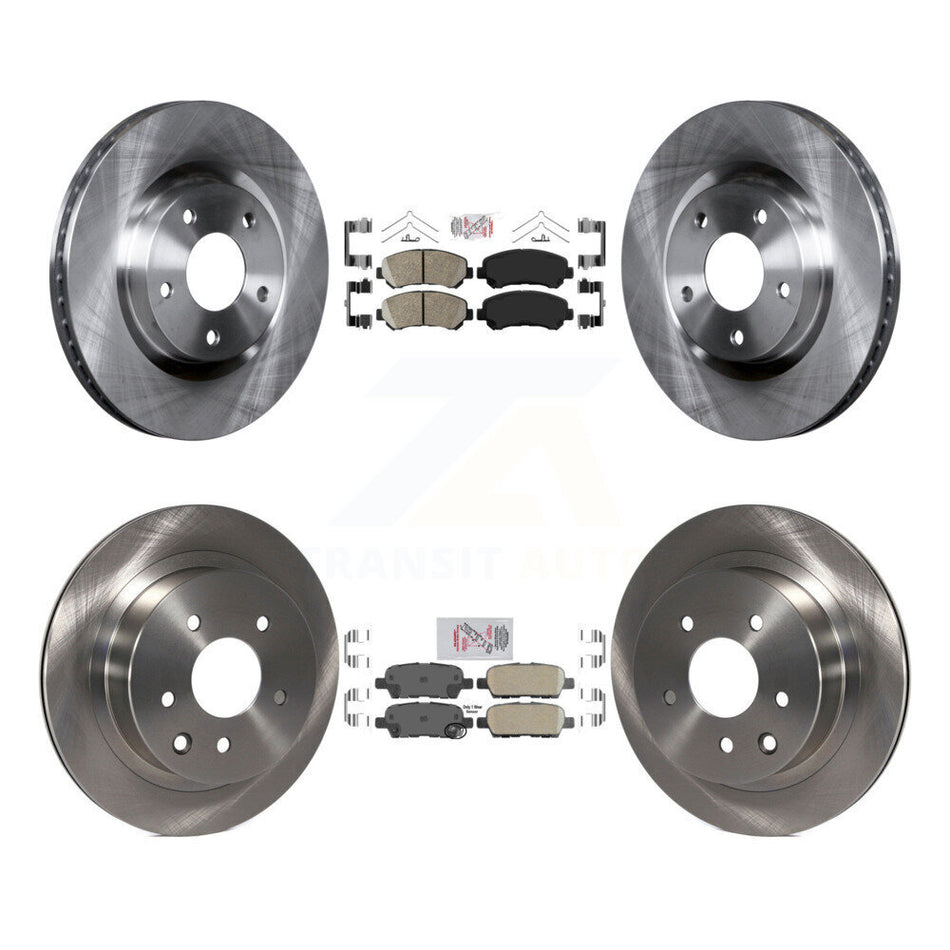 Front Rear Ceramic Pads And Disc Brake Rotors Kit For Nissan Rogue Select K8A-106771