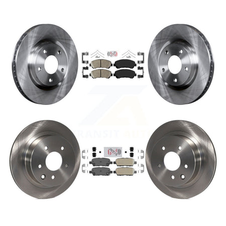 Front Rear Ceramic Pads And Disc Brake Rotors Kit For Nissan Rogue Select K8A-106772