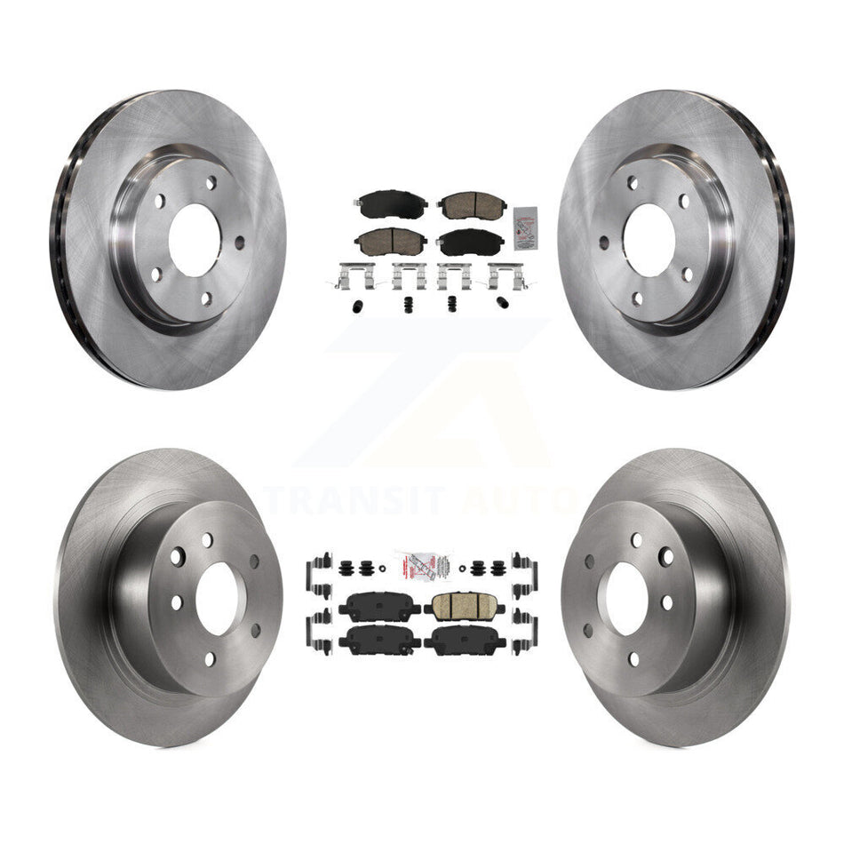 Front Rear Ceramic Pads And Disc Brake Rotors Kit For Nissan Sentra K8A-106781