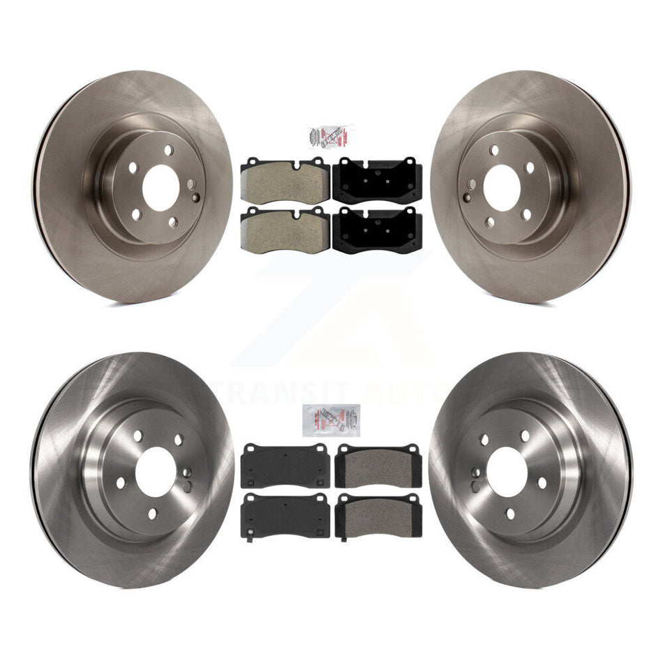 Front Rear Semi-Metallic Pads And Disc Brake Rotors Kit For 2011-2014 Mercedes-Benz CL550 K8A-106786