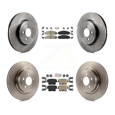 Front Rear Ceramic Pads And Disc Brake Rotors Kit For Dodge Charger With Police Package K8A-106788