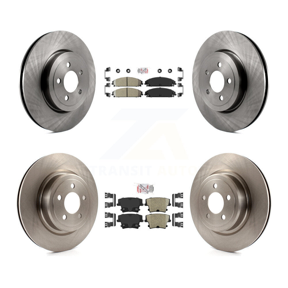 Front Rear Ceramic Pads And Disc Brake Rotors Kit For Dodge Charger With Police Package K8A-106789