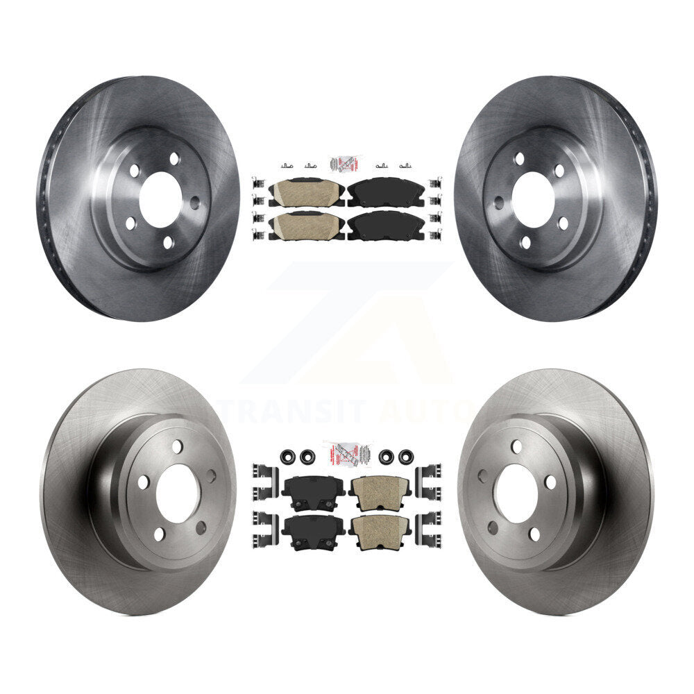 Front Rear Ceramic Pads And Disc Brake Rotors Kit For Dodge Charger Pursuit with RWD 3.6L K8A-106792