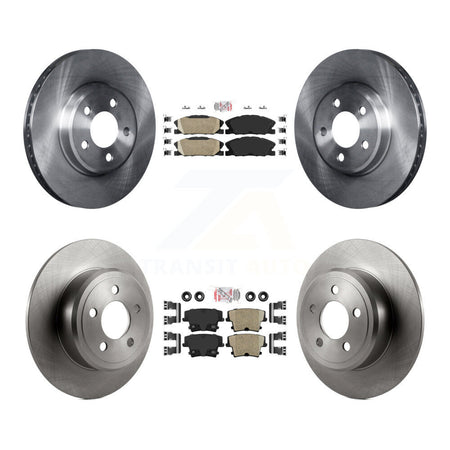 Front Rear Ceramic Pads And Disc Brake Rotors Kit For Dodge Charger Pursuit with RWD 3.6L K8A-106792
