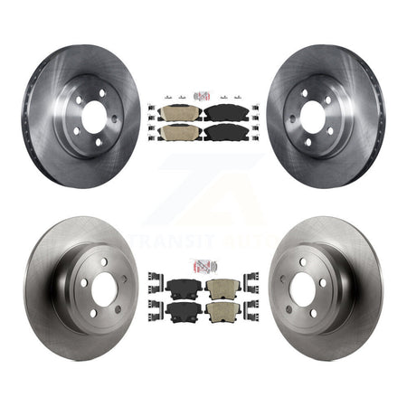 Front Rear Ceramic Pads And Disc Brake Rotors Kit For Dodge Charger Pursuit with RWD 3.6L K8A-106793