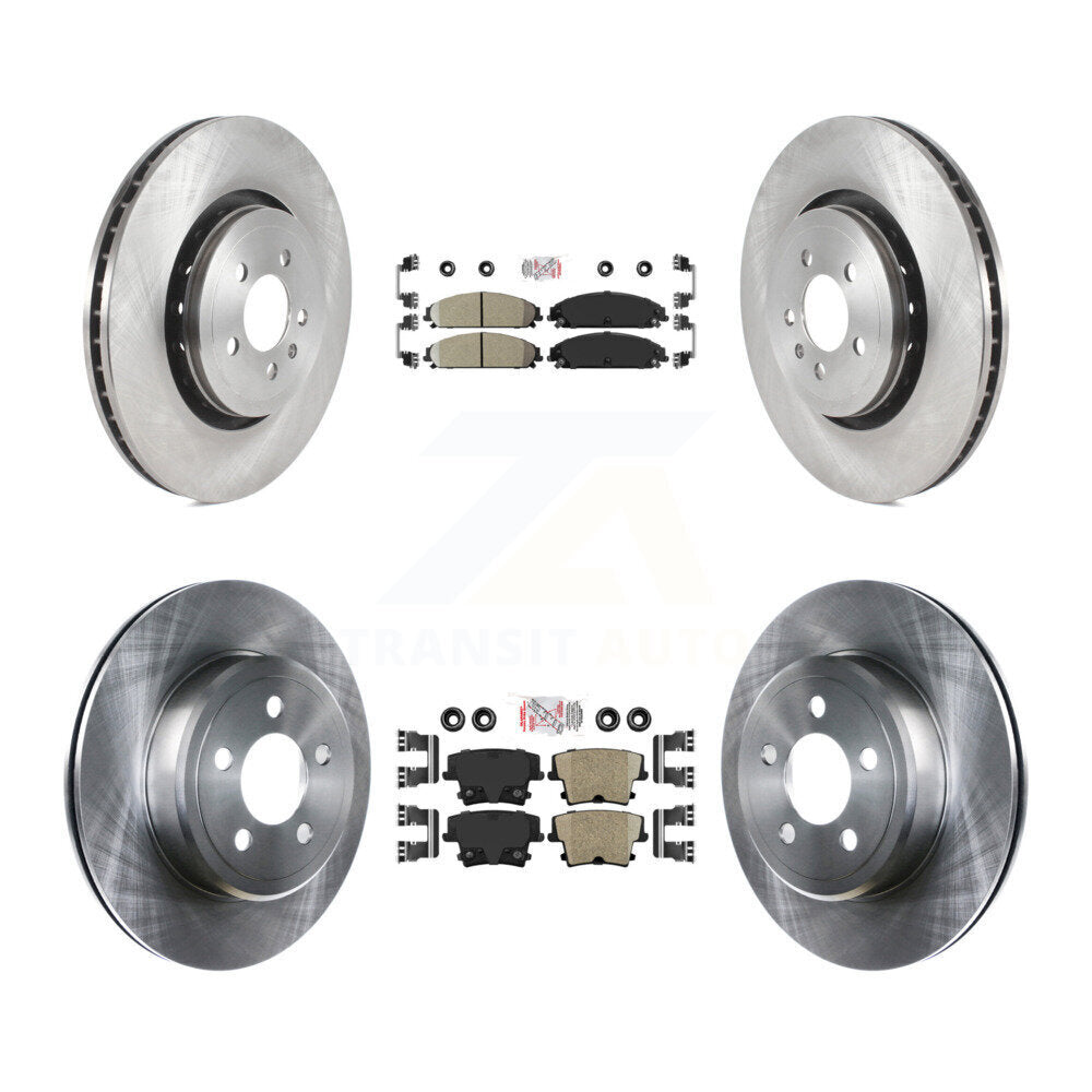 Front Rear Ceramic Pad Brake Rotors Kit For Dodge Charger With 370mm Diameter Rotor K8A-106794