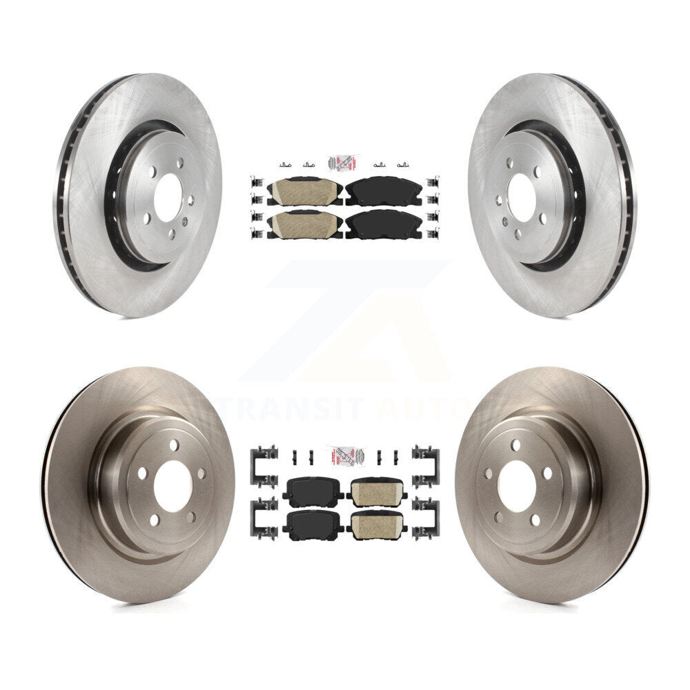 Front Rear Ceramic Pad Brake Rotors Kit For Dodge Charger With 370mm Diameter Rotor K8A-106796