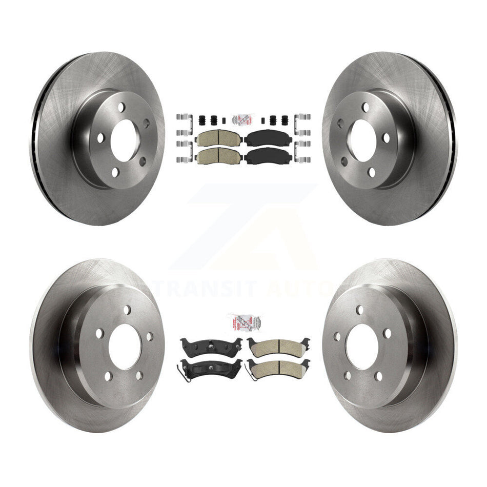 Front Ceramic Rear Semi-Metallic Pad And Brake Rotor Kit For Ford Explorer Sport Trac 4WD K8A-106802
