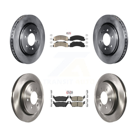 Front Rear Ceramic Pad & Brake Rotor Kit For 15-17 Ford F-150 With Electric Parking K8A-106821
