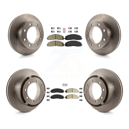 Front Rear Semi-Metallic Pad And Disc Brake Rotors Kit For 2013 Ford F-350 Super Duty 4WD K8A-106837