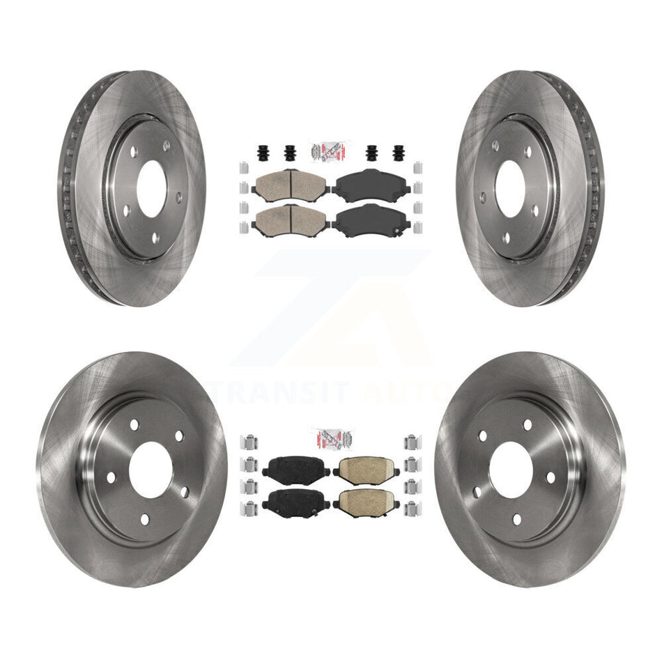 Front Rear Ceramic Pad & Brake Rotors Kit For Dodge Grand Caravan Chrysler Town Country K8A-106840