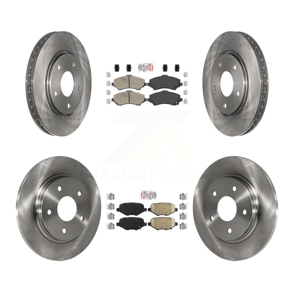 Front Rear Ceramic Pad & Brake Rotors Kit For Dodge Grand Caravan Chrysler Town Country K8A-106841