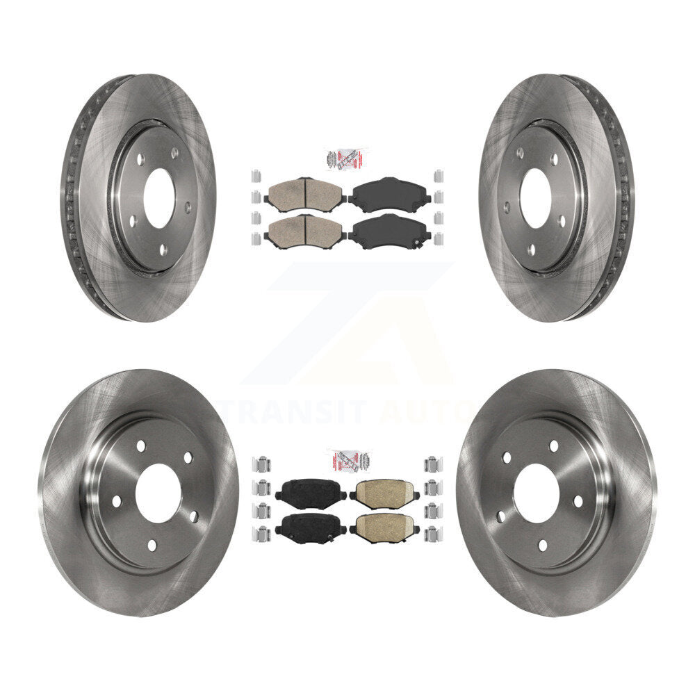 Front Rear Ceramic Pad & Brake Rotors Kit For Dodge Grand Caravan Chrysler Town Country K8A-106843