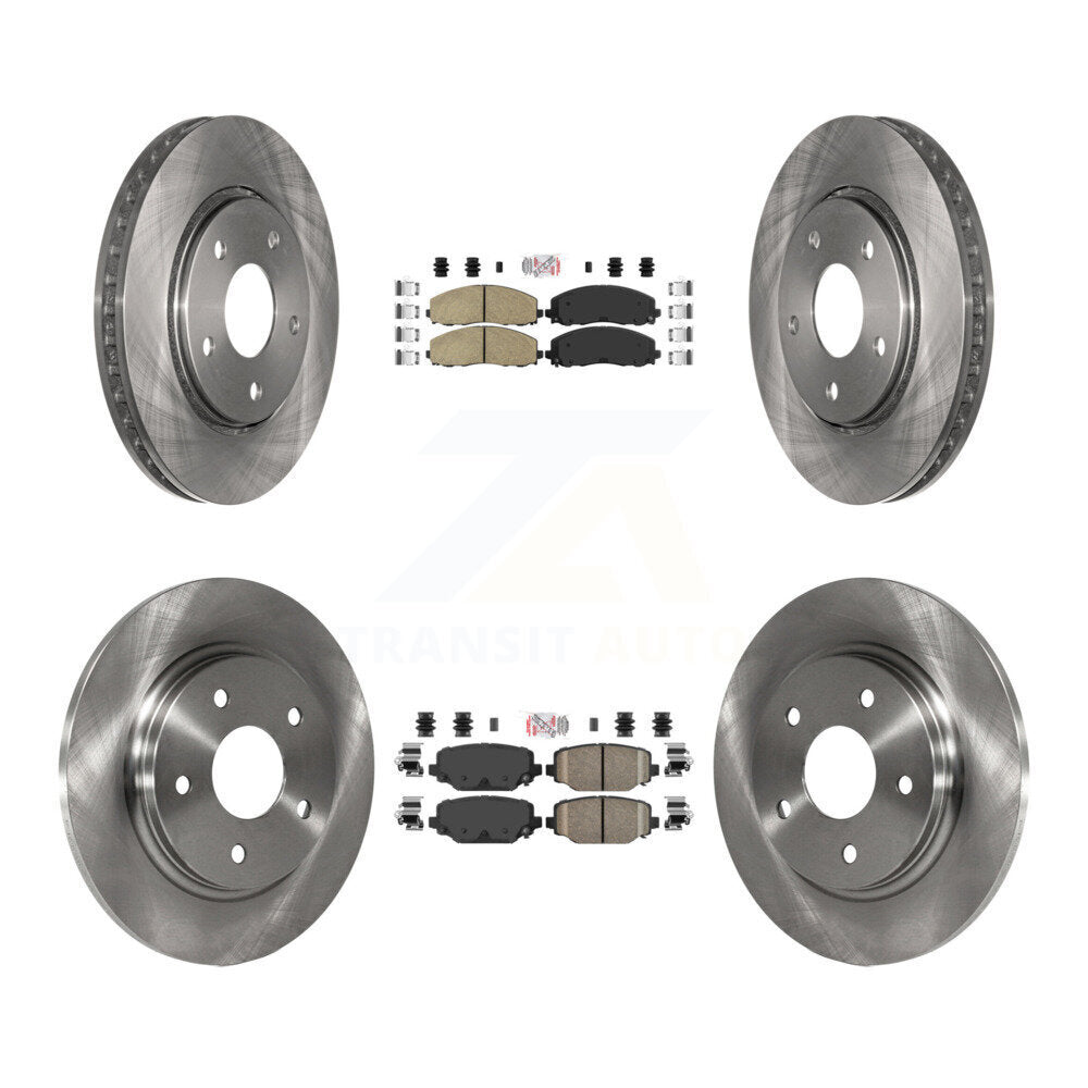 Front Rear Ceramic Pads And Disc Brake Rotors Kit For Dodge Grand Caravan K8A-106844