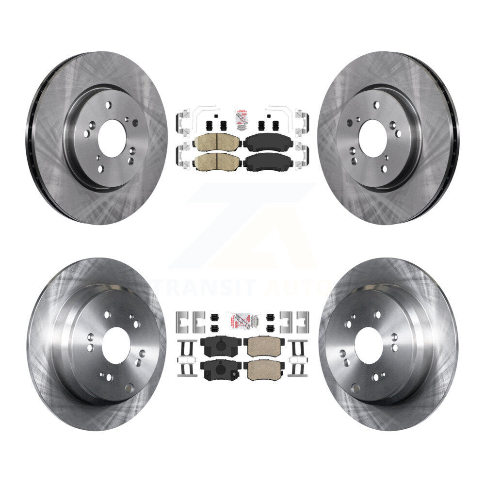 Front Rear Ceramic Pads And Disc Brake Rotors Kit For Acura RDX K8A-106848