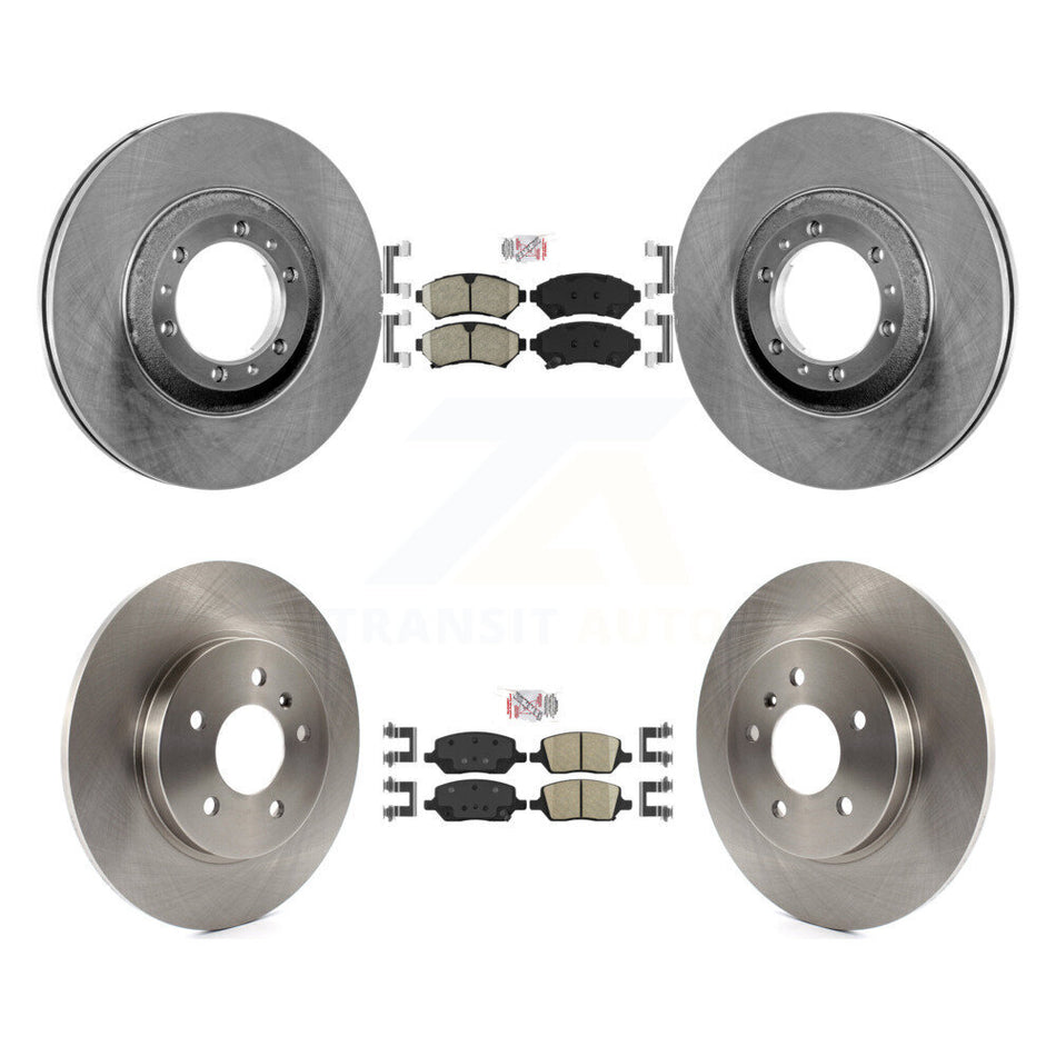 Front Rear Ceramic Pads And Disc Brake Rotors Kit For 2005 Pontiac Montana SV6 with FWD K8A-106853