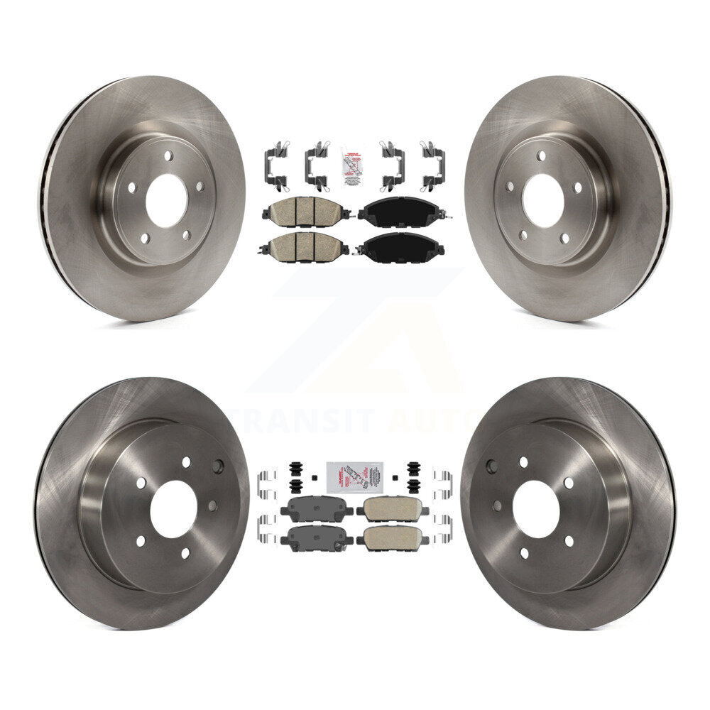 Front Rear Ceramic Pad & Brake Rotors Kit For Nissan Murano Pathfinder INFINITI QX60 JX35 K8A-106857