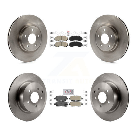 Front Rear Ceramic Pads And Disc Brake Rotors Kit For 2016-2017 INFINITI QX50 K8A-106862