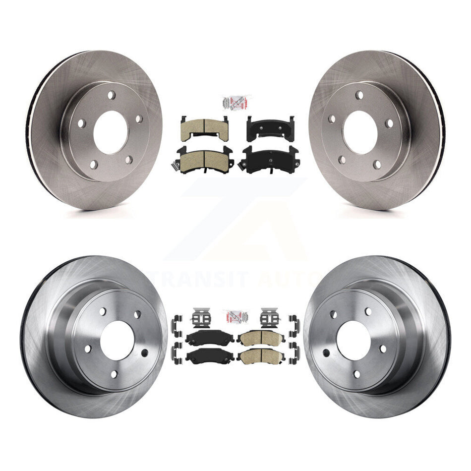 Front Semi-Metallic Rear Ceramic Pad And Brake Rotor Kit For Chevrolet S10 GMC Sonoma 4WD K8A-106872