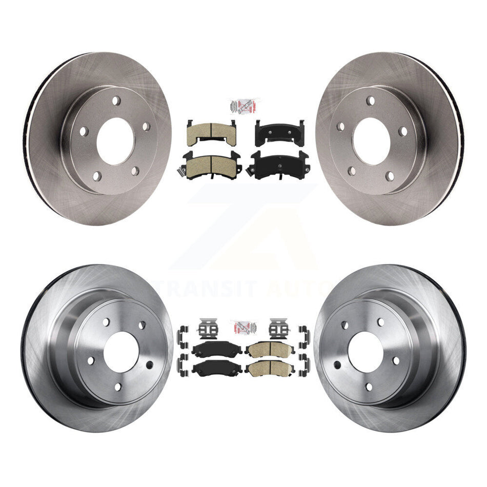 Front Semi-Metallic Rear Ceramic Pad And Brake Rotor Kit For Chevrolet S10 GMC Sonoma 4WD K8A-106872