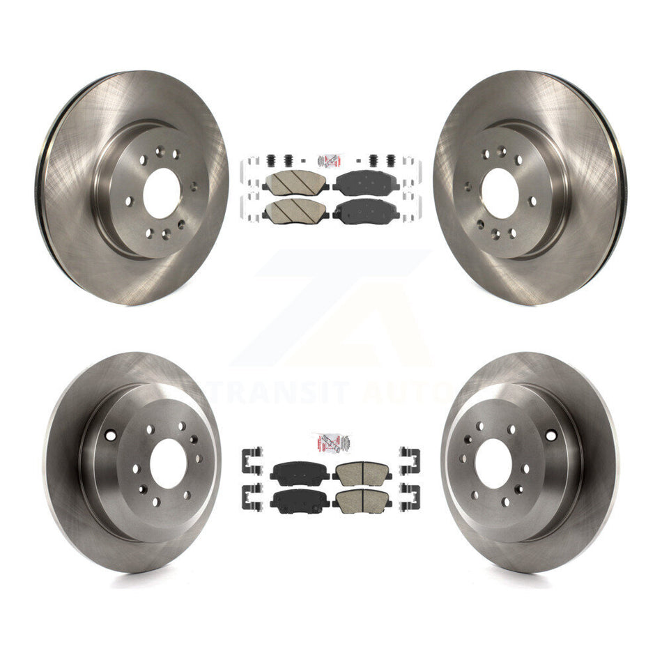 Front Rear Ceramic Pads And Disc Brake Rotors Kit For 2009-2011 Kia Borrego K8A-106877