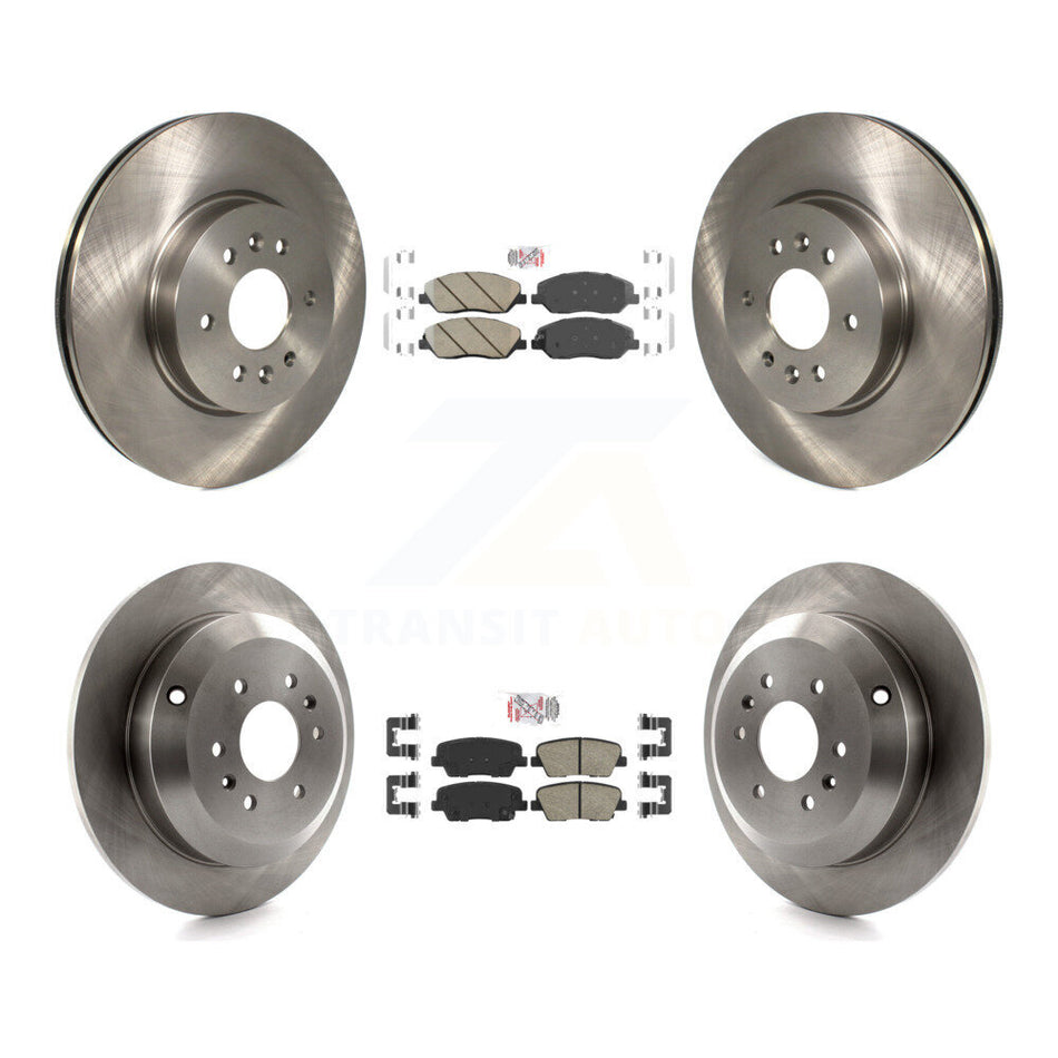 Front Rear Ceramic Pads And Disc Brake Rotors Kit For 2009-2011 Kia Borrego K8A-106879