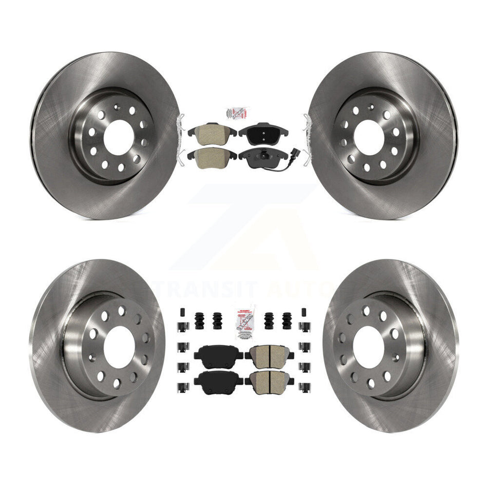 Front Rear Semi-Metallic Pads And Disc Brake Rotors Kit For 2012-2014 Volkswagen Passat K8A-106889