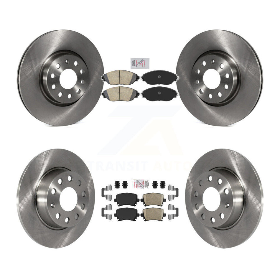 Front Rear Ceramic Pad & Brake Rotor Kit For 2015 Volkswagen GTI With Performance Package K8A-106890