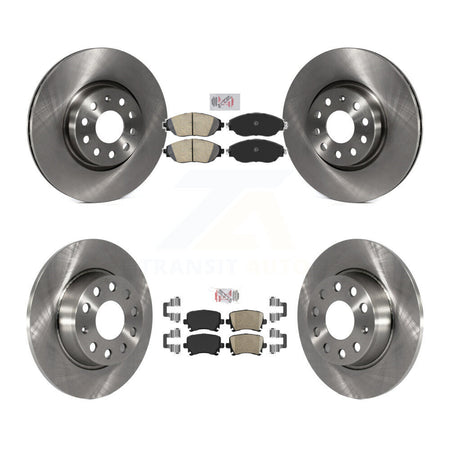 Front Rear Ceramic Pad & Brake Rotor Kit For 2015 Volkswagen GTI With Performance Package K8A-106891