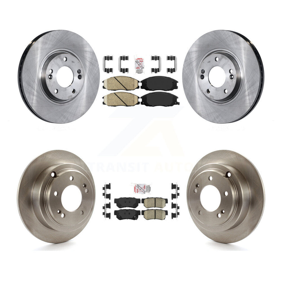 Front Rear Ceramic Pads And Disc Brake Rotors Kit For 2004-2006 Kia Amanti K8A-106899