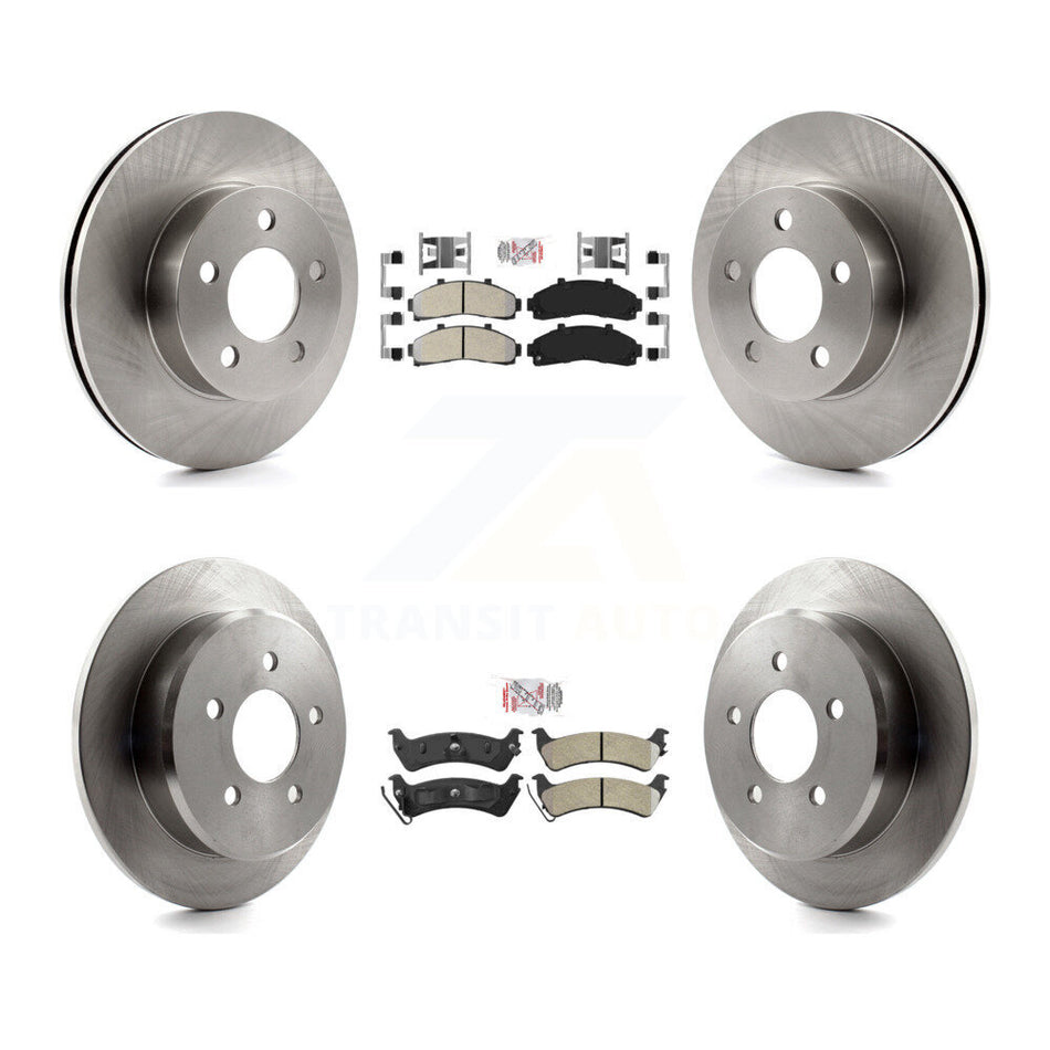 Front Rear Semi-Metallic Pad Brake Rotor Kit For 2001 Ford Explorer AWD 4WD From 01 02 K8A-106905