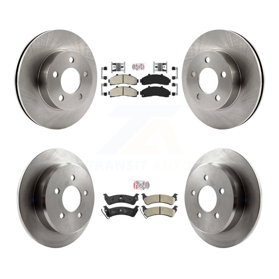 Front Rear Semi-Metallic Pad Brake Rotor Kit For 2001 Ford Explorer AWD 4WD From 01 02 K8A-106905