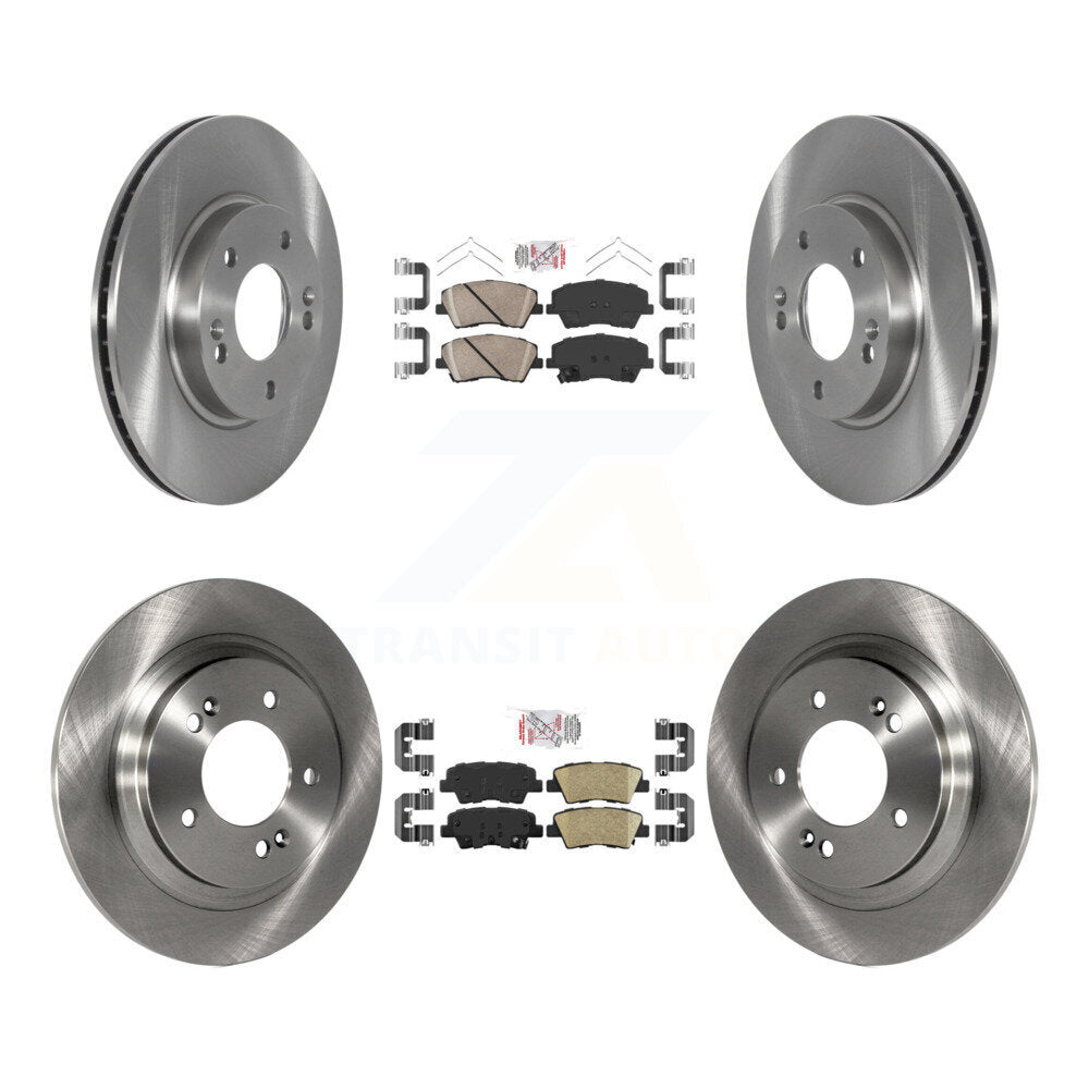 Front Rear Ceramic Pads And Disc Brake Rotors Kit For Hyundai Ioniq Kia Niro K8A-106909